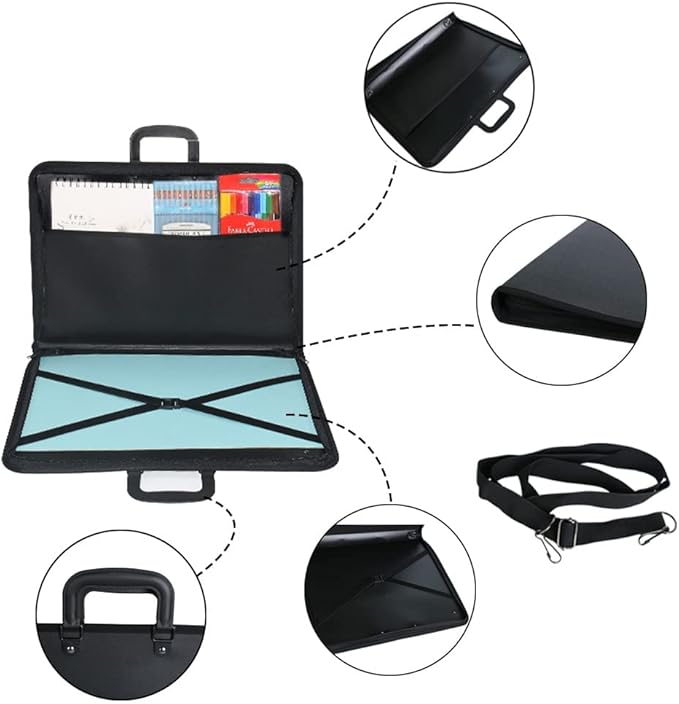 SYOSI A3 Artist Portfolio Case Bag - Görsel 3