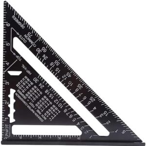 Elvyagod 7in Aluminum Triangle Ruler
